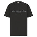 DIOR COUTURE T-SHIRT, RELAXED FIT BLACK DISTRESSED-EFFECT COTTON JERSEY – DOT034