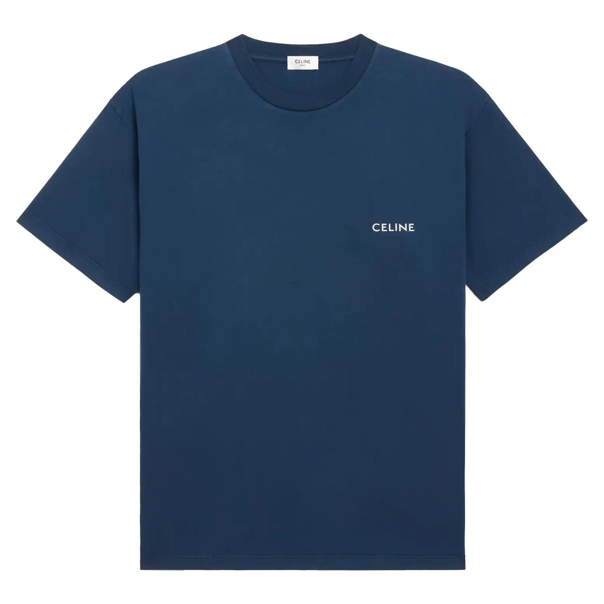 DIOR COUTURE T-SHIRT, RELAXED FIT BLUE TERRY COTTON – DOT039