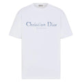 DIOR COUTURE T-SHIRT, RELAXED FIT WHITE DISTRESSED-EFFECT COTTON JERSEY – DOT033