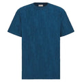DIOR OBLIQUE T-SHIRT, RELAXED FIT DEEP BLUE COTTON JERSEY – DOT041