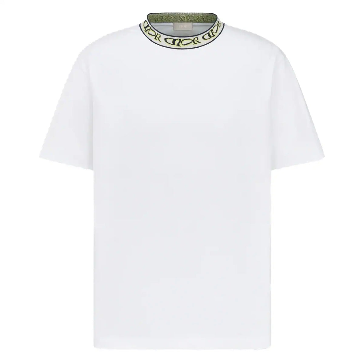 DIOR x LEWIS HAMILTON T-SHIRT, RELAXED FIT WHITE COTTON JERSEY – DOT035