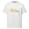 EMBROIDERED SIGNATURE T-SHIRT IN WHITE – LVTS102