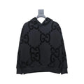 Gucci Hoodie 24Fw Double G Flocked Black Print – GCK068