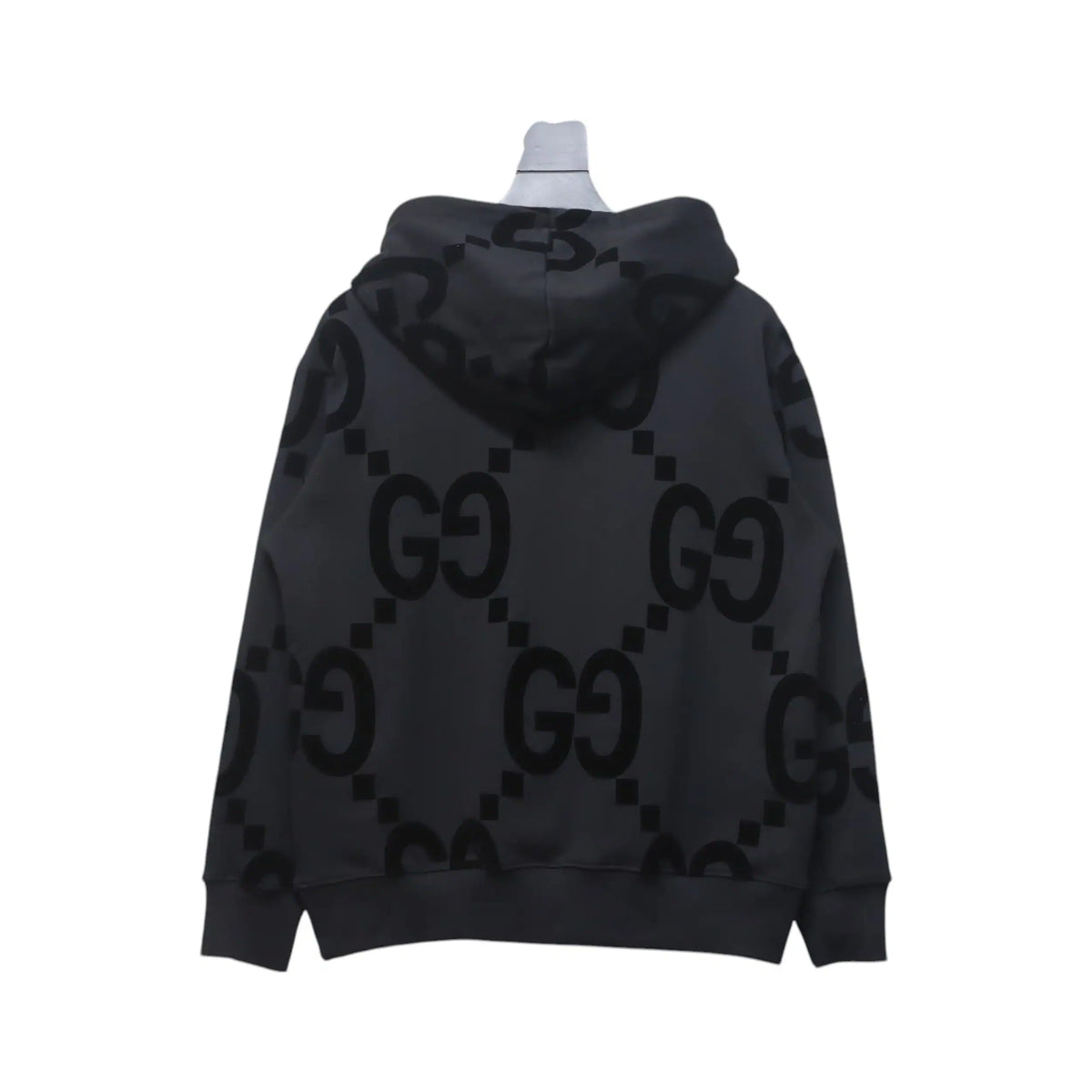 Gucci Hoodie 24Fw Double G Flocked Black Print – GCK068