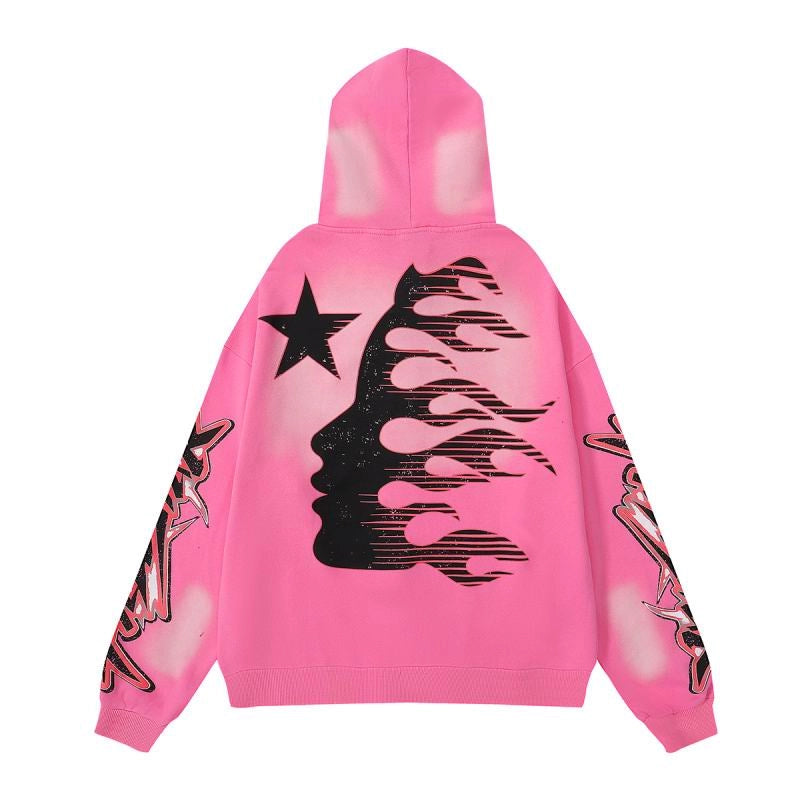 Hellstar Grey Future Flame Hoodie – HHD026