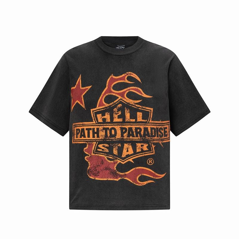 Hellstar T-Shirt Black Orange – HTS063