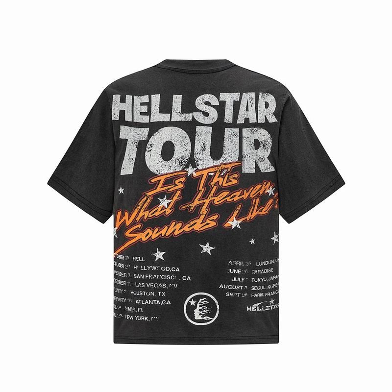 Hellstar T-Shirt Black Orange – HTS063