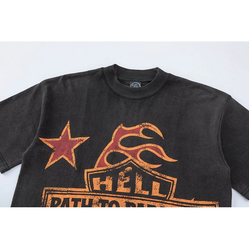 Hellstar T-Shirt Black Orange – HTS063