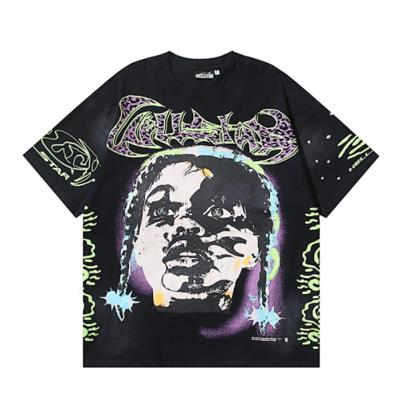 Hellstar T-Shirt Washed Black – HTS034