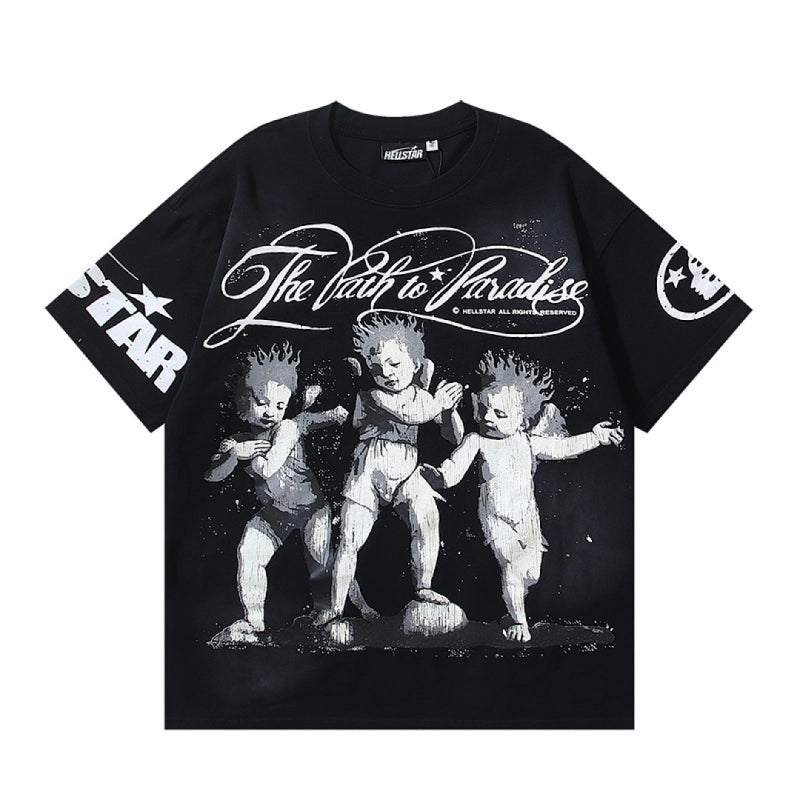 Hellstar T-Shirt Washed Black – HTS036