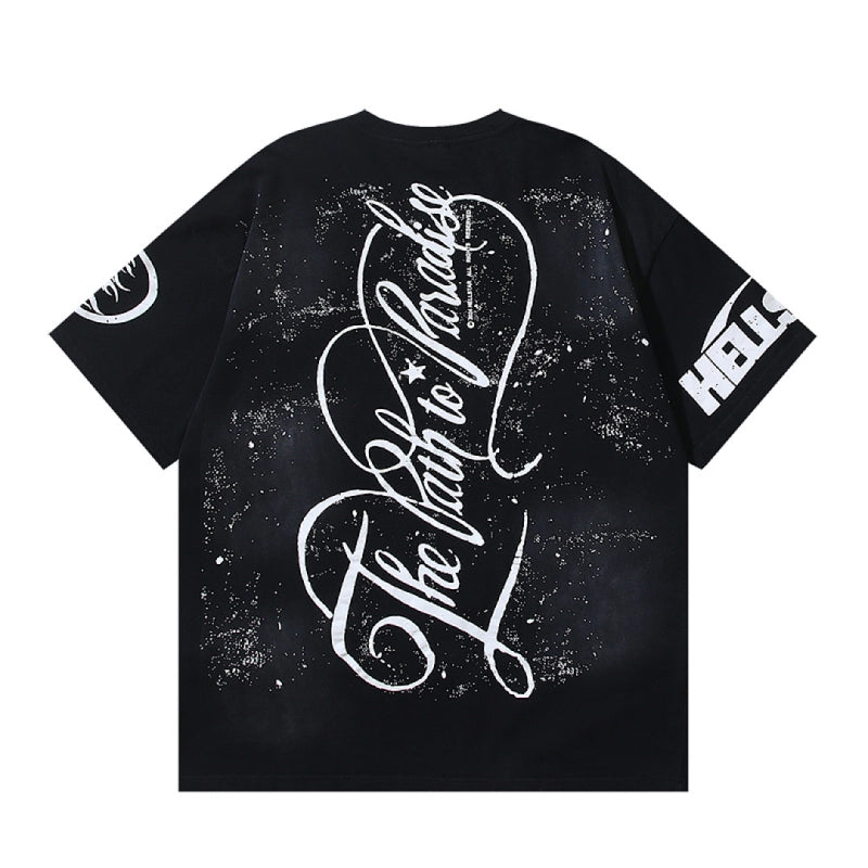 Hellstar T-Shirt Washed Black – HTS036