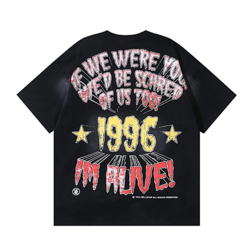 Hellstar T-Shirt Washed Black – HTS041