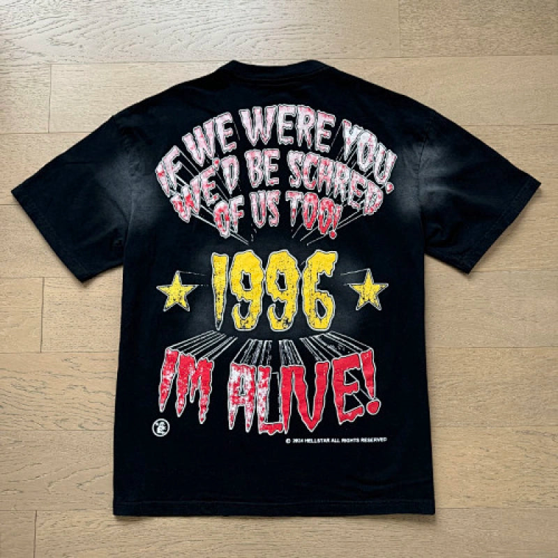 Hellstar T-Shirt Washed Black – HTS041