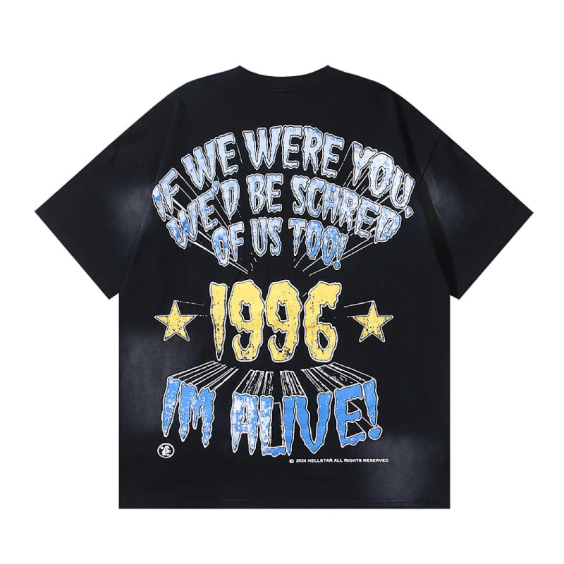 Hellstar T-Shirt Washed Black – HTS042