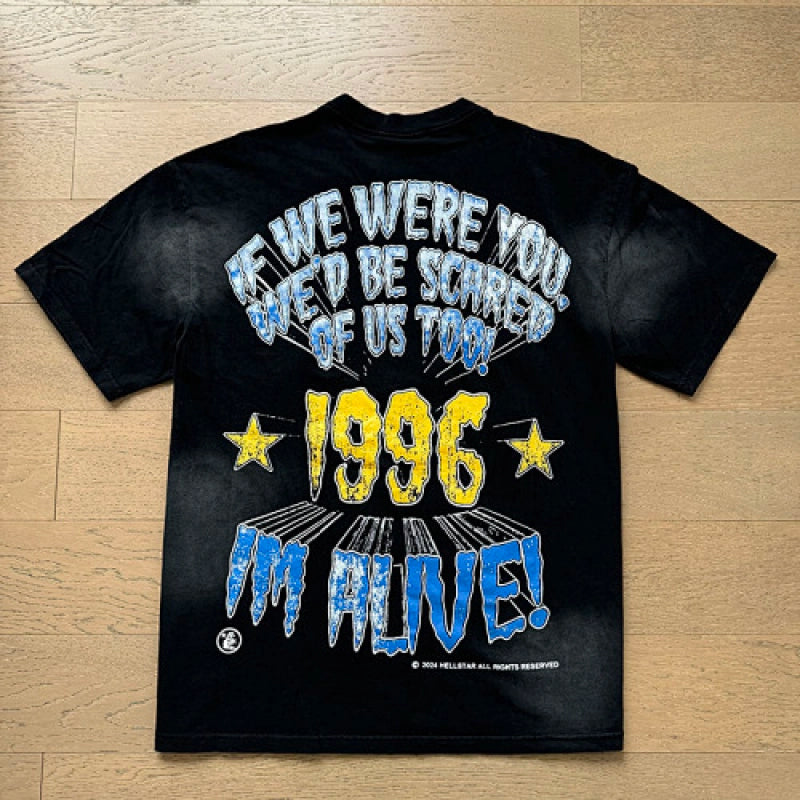 Hellstar T-Shirt Washed Black – HTS042