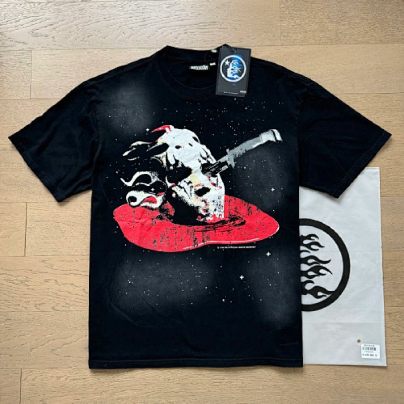 Hellstar T-Shirt Washed Black – HTS043