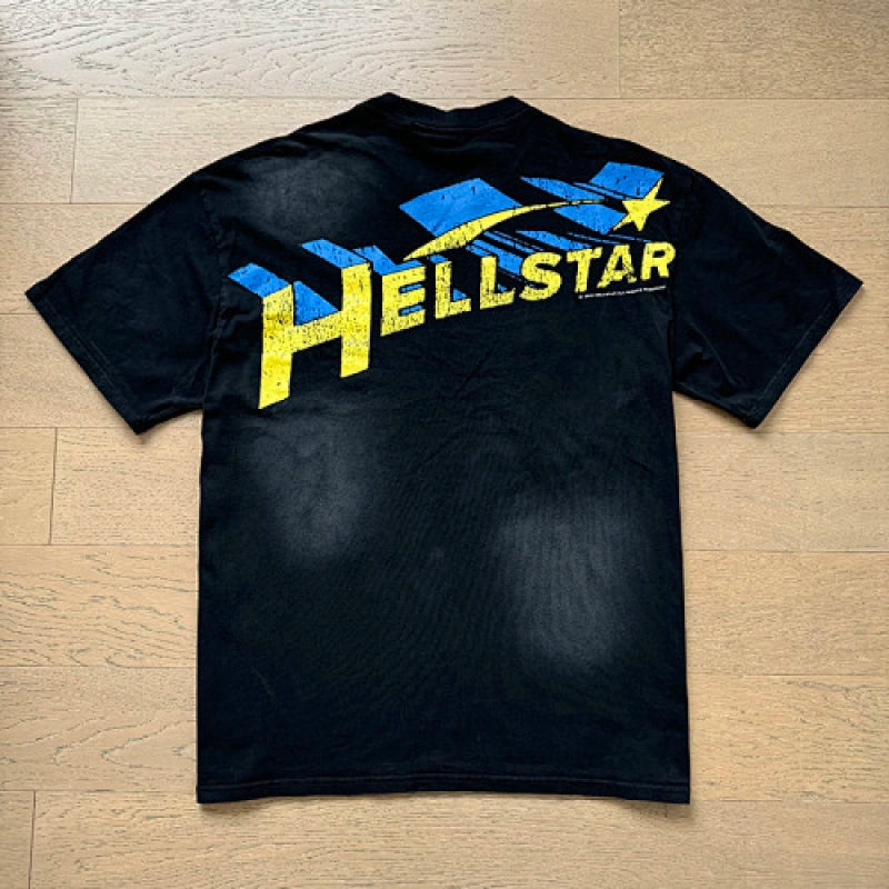 Hellstar T-Shirt Washed Black – HTS044