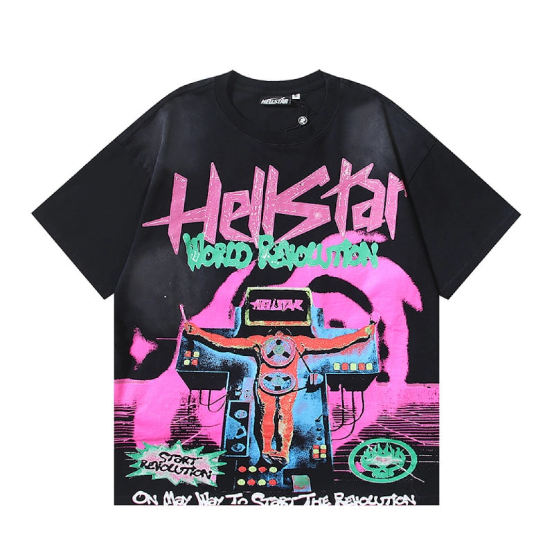 Hellstar T-Shirt Washed Black – HTS046