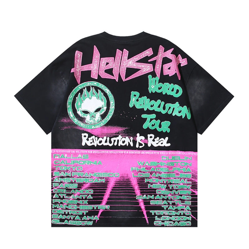 Hellstar T-Shirt Washed Black – HTS046