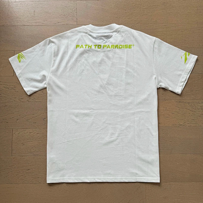 Hellstar T-Shirt White Green – HTS038