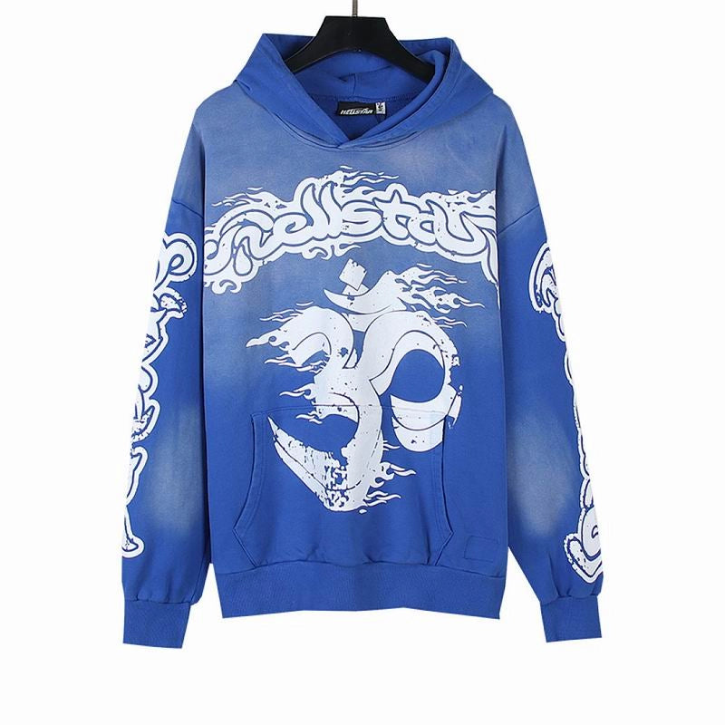 Hellstar Yoga Hoodie Capsule 4 Blue – HHD025