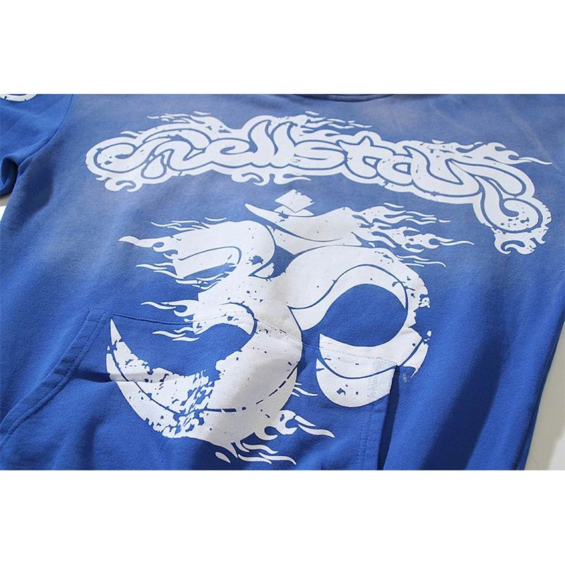 Hellstar Yoga Hoodie Capsule 4 Blue – HHD025