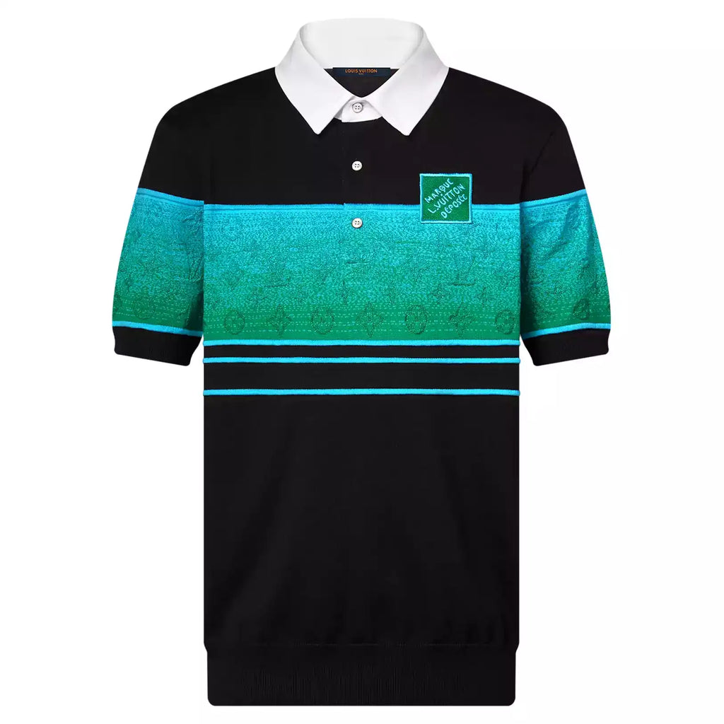 IRIDESCENT JACQUARD SHORT-SLEEVED POLO – LVTS138