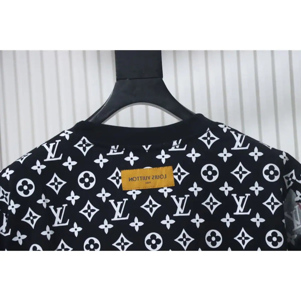 LOUIS VUITTON 25SS FIRE CLOUD MONOGRAM ALL-OVER PRINT T-SHIRT – LVTS192