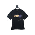 LOUIS VUITTON 25SS GRAFFITI HAND-PAINTED PUMPKIN PRINT T-SHIRT BLACK – LVTS187