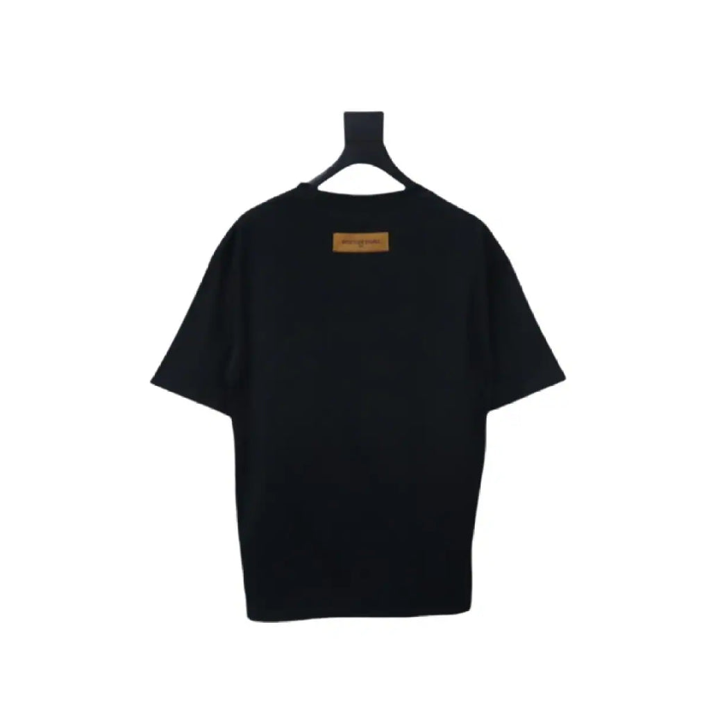 LOUIS VUITTON 25SS GRAFFITI HAND-PAINTED PUMPKIN PRINT T-SHIRT BLACK – LVTS187