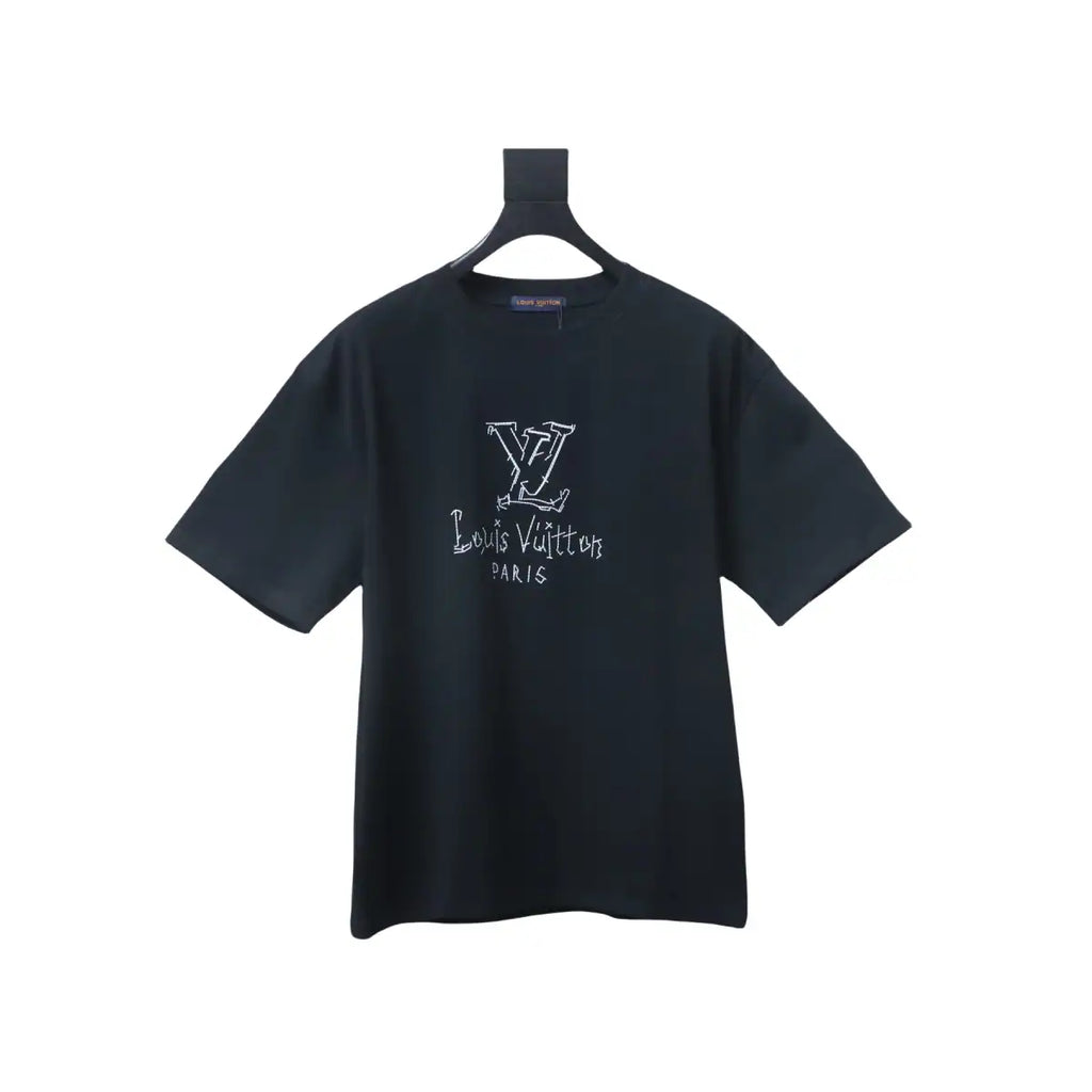 LOUIS VUITTON 25SS PATCH LETTER T-SHIRT BLACK – LVTS189