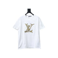LOUIS VUITTON 25SS ROPE KNOT EMBROIDERED LOGO T-SHIRT WHITE – LVTS191