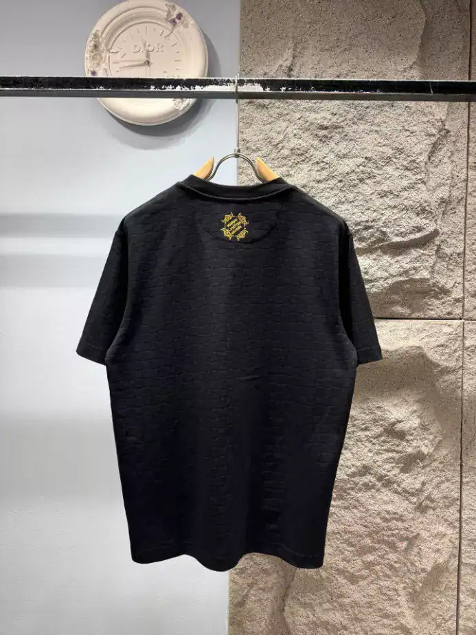 LOUIS VUITTON EMBELLISHED DAMIER PIQUE T-SHIRT – LVTS157