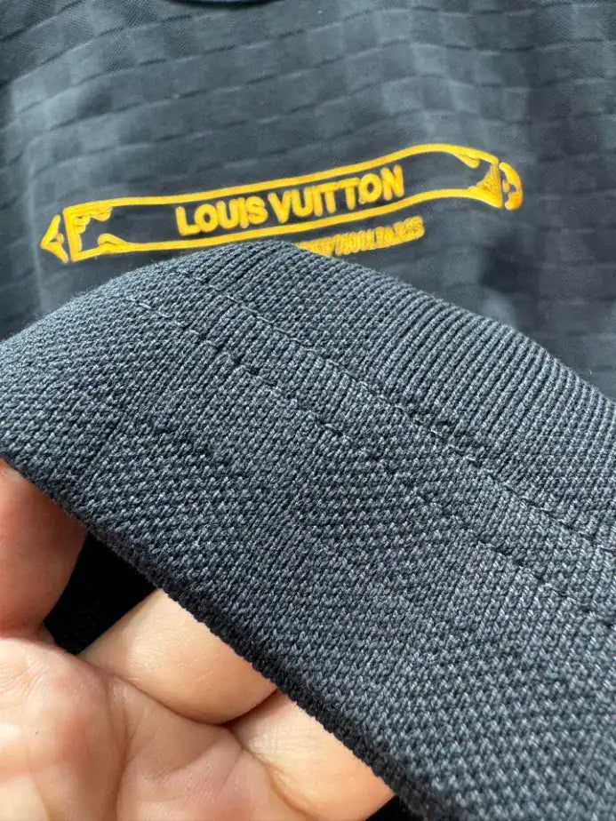 LOUIS VUITTON EMBELLISHED DAMIER PIQUE T-SHIRT – LVTS157