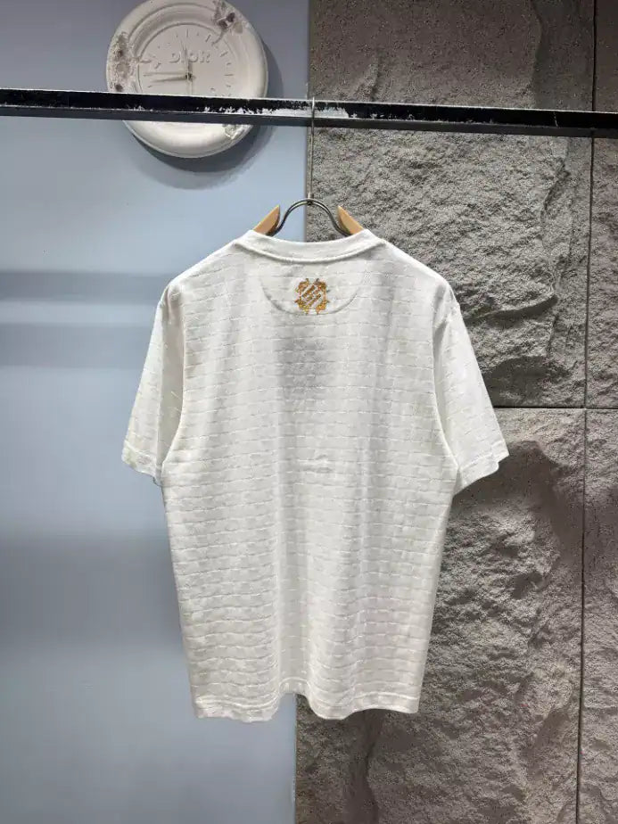 LOUIS VUITTON EMBELLISHED DAMIER PIQUE T-SHIRT – LVTS162