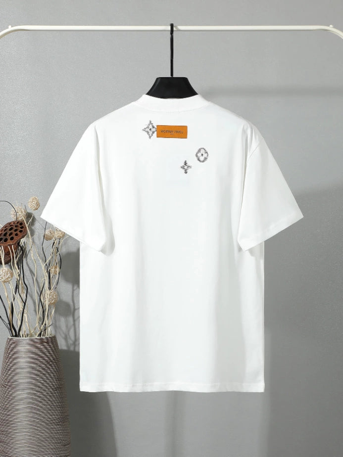 LOUIS VUITTON EMBROIDERED SIGNATURE T-SHIRT – LVTS237