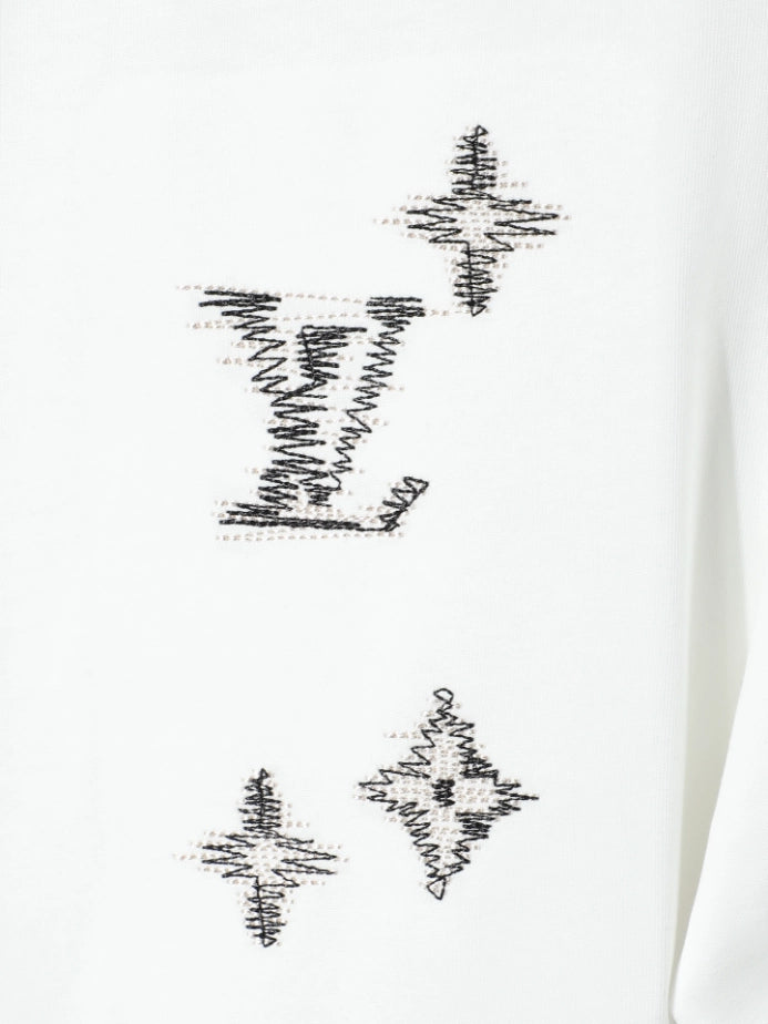 LOUIS VUITTON EMBROIDERED SIGNATURE T-SHIRT – LVTS237