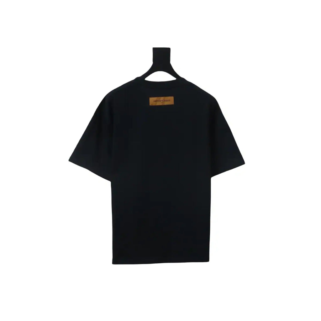 LOUIS VUITTON LV 25SS SHOULDER LABEL T-SHIRT BLACK – LVTS196