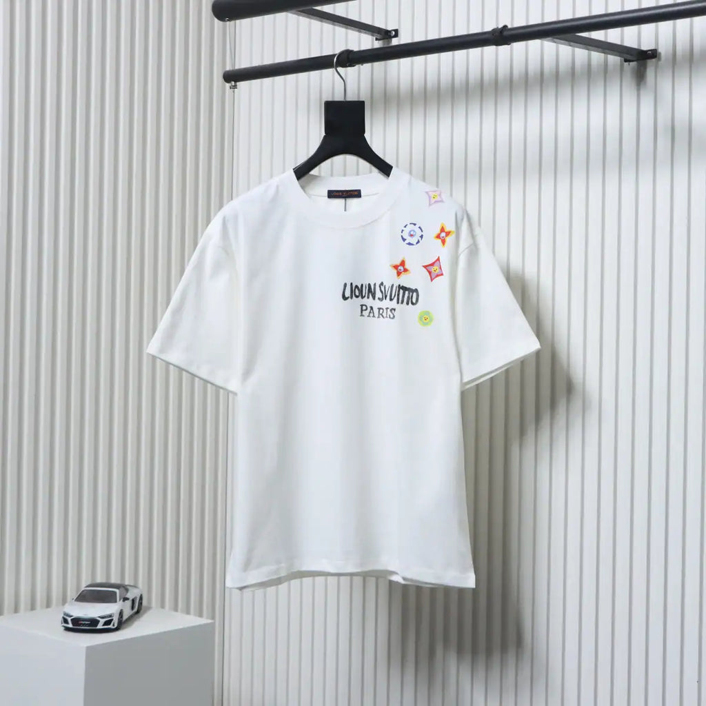 LOUIS VUITTON LV 25SS SHOULDER LABEL T-SHIRT WHITE – LVTS197
