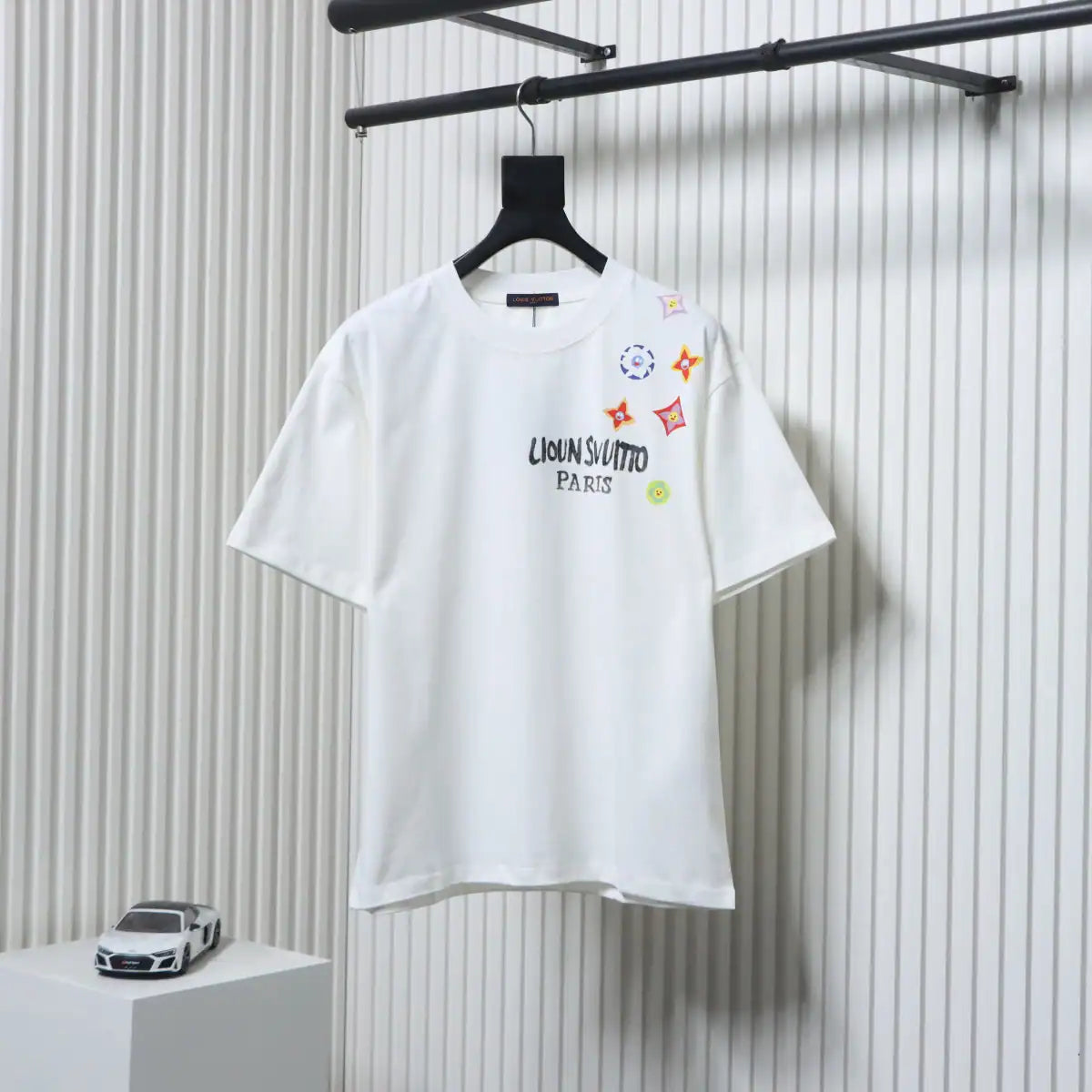 LOUIS VUITTON LV 25SS SHOULDER LABEL T-SHIRT WHITE – LVTS197