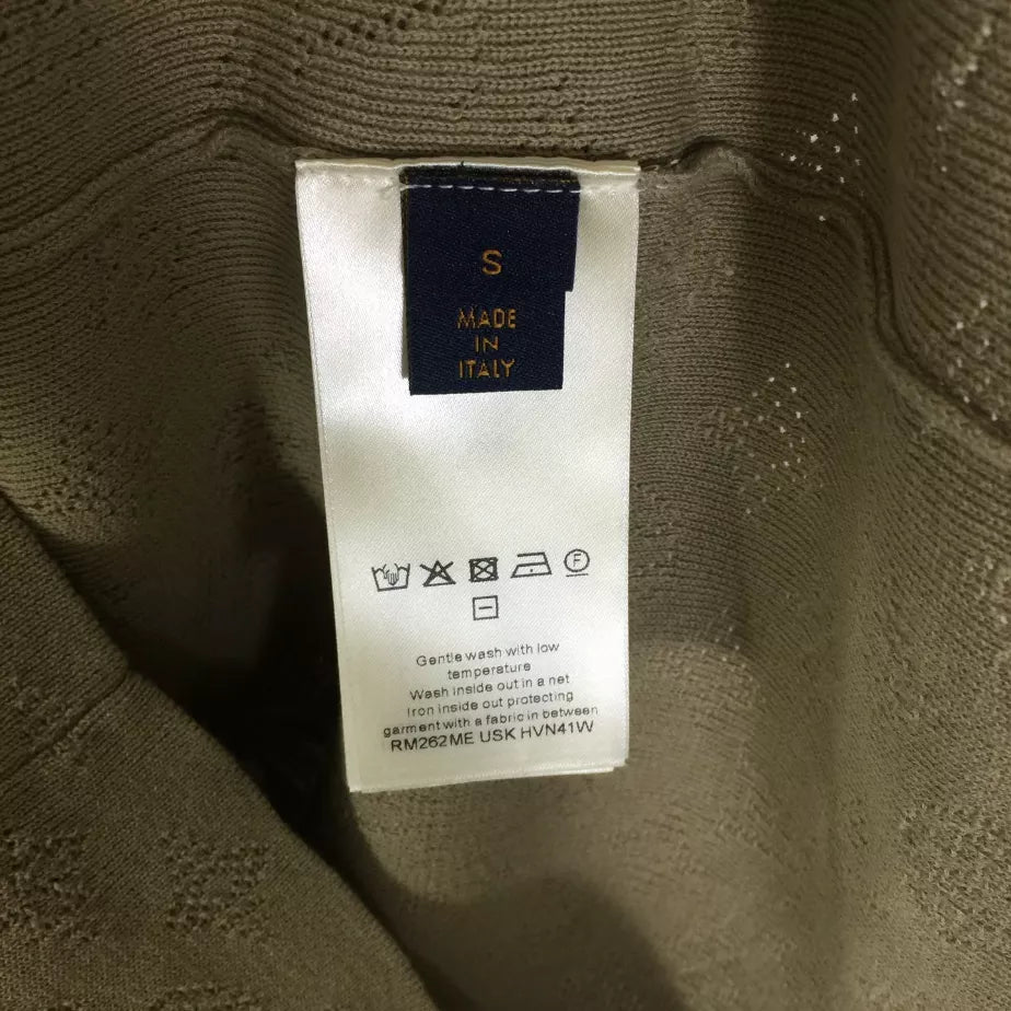 LOUIS VUITTON MONOGRAM POINTELLE SHORT-SLEEVED POLO SHIRT – LVTS254