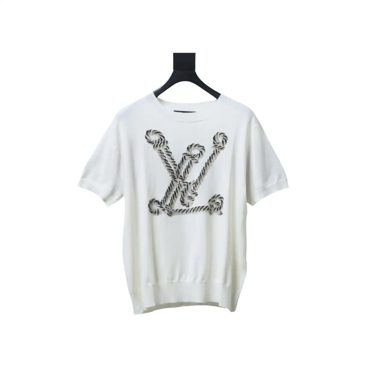 LOUIS VUITTON ROPE JACQUARD KNIT T-SHIRT WHITE – LVTS194