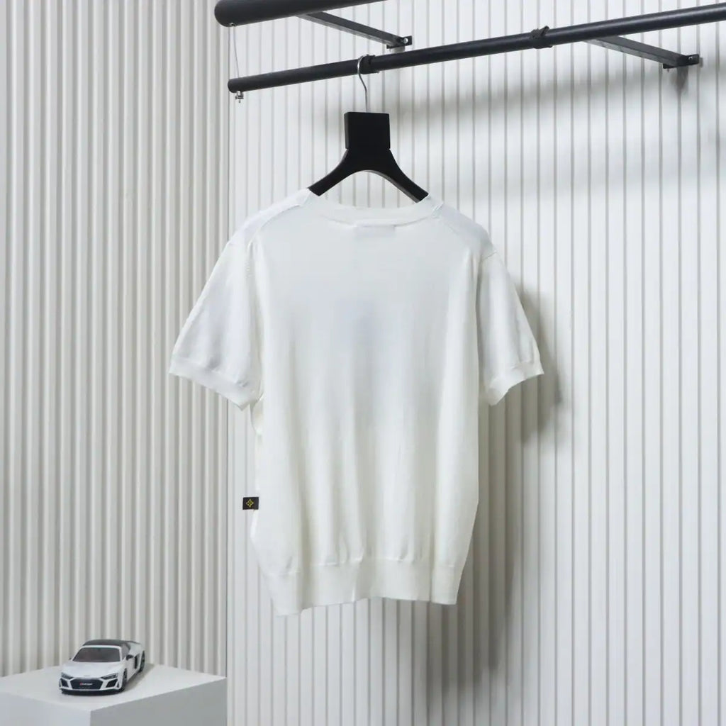 LOUIS VUITTON ROPE JACQUARD KNIT T-SHIRT WHITE – LVTS194