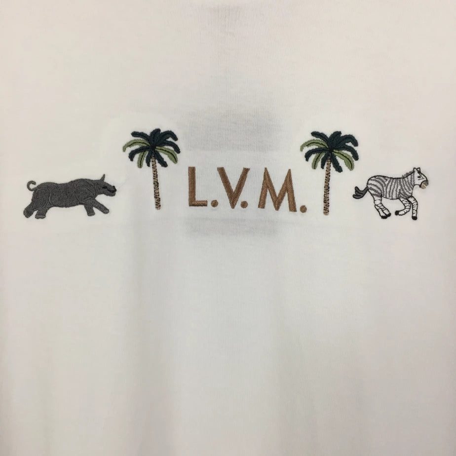 LV X THE DARJEELING LIMITED EMBROIDERED SHORT-SLEEVED CREWNECK – LVTS250