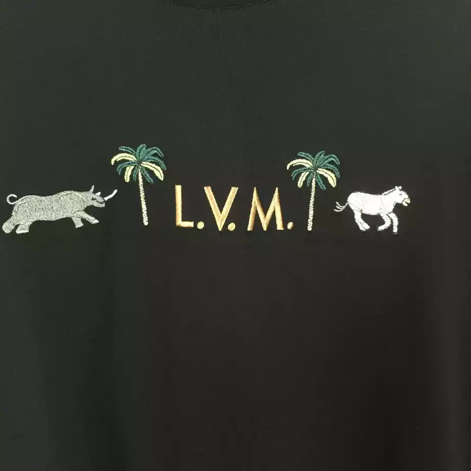 LV X THE DARJEELING LIMITED EMBROIDERED SHORT-SLEEVED CREWNECK – LVTS251