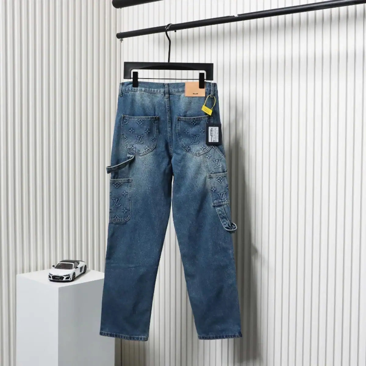 Louis Vuitton Embossed Jeans Dark Blue – LVJ001