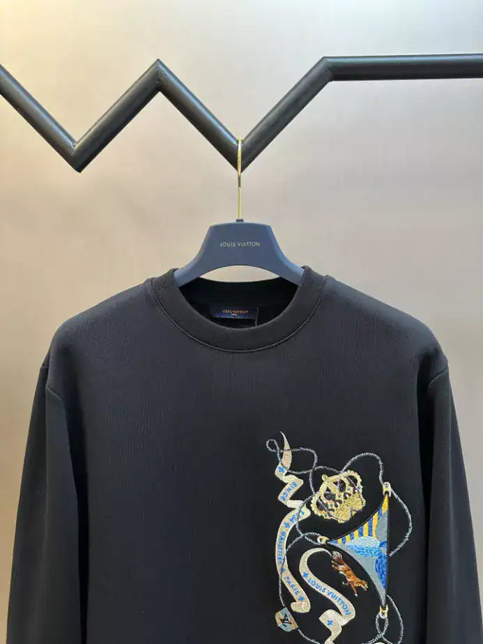 Louis Vuitton Embroidered Long-Sleeved Sweatshirt – LH104