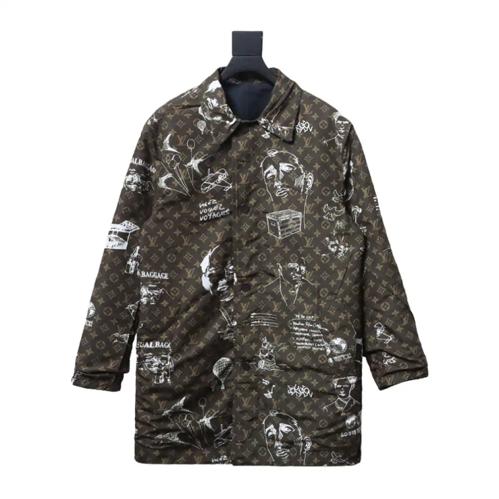 Louis Vuitton LV Jacket 23FW Reversible Mid-Length Black – LVC94