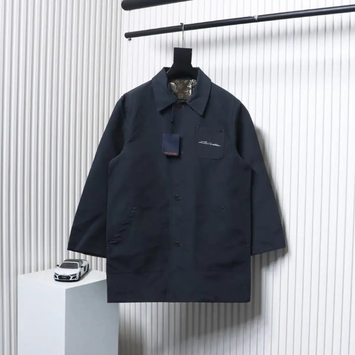 Louis Vuitton LV Jacket 23FW Reversible Mid-Length Black – LVC94