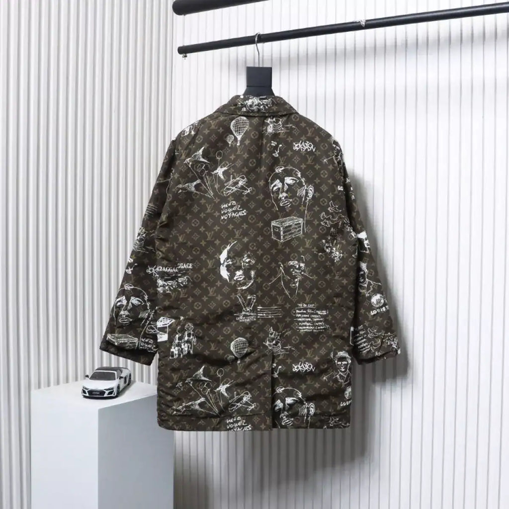 Louis Vuitton LV Jacket 23FW Reversible Mid-Length Black – LVC94